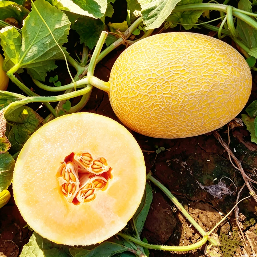Hami melon flesh and rind