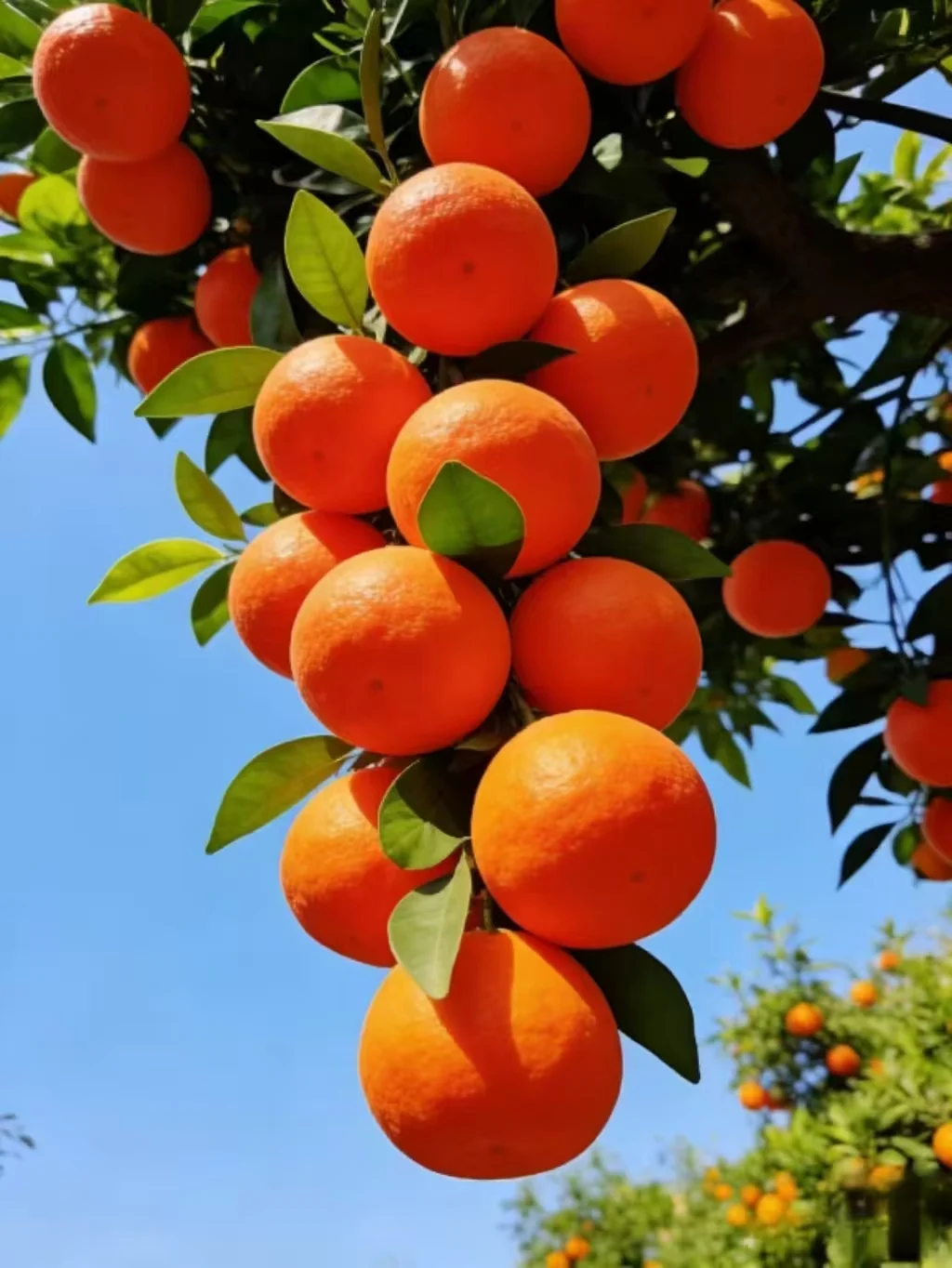 Wogan Mandarin in an orchard setting